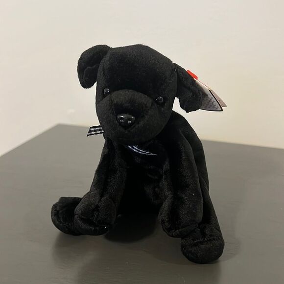 TY Beanie Baby - LUKE the Black Lab - Picture 1 of 7